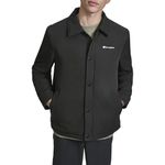 Champion Men's Coaches Jacket, Black, Large