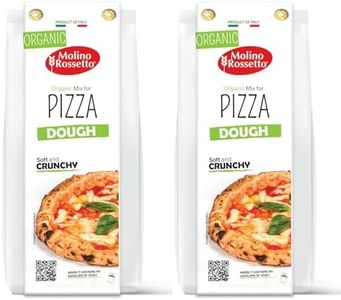 Molino Rossetto Pizza Dough Mix - Organic, Gourmet, Pizza Crust Mix for a Perfect Homemade Pizza - Also Good For Breadsticks, Flatbread, or Calzones 17.6oz (500g) - Pack of 2