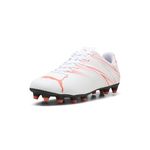Puma Mens Attacanto Firm, Artificial Ground Soccer Cleat, Puma White-glowing Red, 9