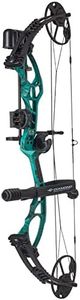 DIAMOND ARCHERY Edge XT Adjustable Accurate Stable Fully Accessorized Versatile Compound Hunting Bow, Teal Country Roots, Right Hand