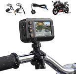 CAMECHO Motorcycle Dash Cam 1080P Front Rear, 2" IP67 Waterproof Motorbike Camera, Dual Lens, Loop Record, G-Sensor, 120° Angle, Night Vision, Park Monitor, Supports TF Card Max 64G Memory