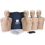 Prestan Professional Adult Medium Skin CPR-AED Training Manikin 4-Pack (with CPR Monitor) by Prestan Products