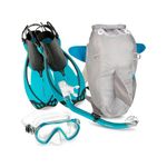 Head Mares Sea Pals Character Kids Mask Fin Snorkel Set, Aqua, Small/9-13