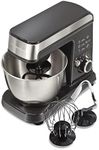 Hamilton Beach 63326 6 Speed Orbital Stand Mixer, Grey and Stainless