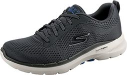 Skechers Synthetic Mesh Regular Slipon Men's Casual Shoes (Charcoal, 10)