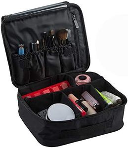 Travel Makeup Case, SourceTon Professional Cosmetic Makeup Bag Organizer Makeup Boxes with Spaced Cosmetic Bag