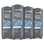 Dove Men + Care Body and Face Wash for hydrated skin Clean Comfort Mens Body Wash With Micro Moisture Technology 532 mL Pack of 4