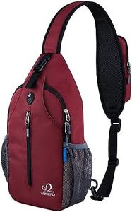 WATERFLY Crossbody Sling Backpack Sling Bag Travel Hiking Chest Bag Daypack