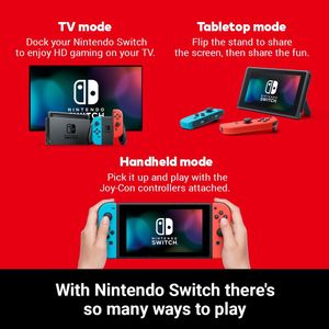 Nintendo Switch Console – Neon Red & Blue Joy-Con