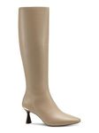 Alfani Womens Ceceep Pointed Toe Heels Knee-High Boots Beige 9 Medium (B,M)