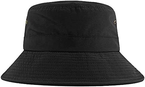 Yizhichu19900502 L/XXL Oversize Bucket Hat for Big/Large Head,Quick-Drying Summer Beach Sun Cap (Black, XXL(62-65cm), one_Size)