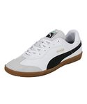 Puma Unisex-Adult King 21 IT, White-Black-Gum, Football Shoe - 8UK (10669602)