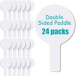 24 Pieces 5 x 9 Inch Dry Erase Answer Paddles Handheld Double Sided Small White Boards Answer Board Small Dry Erase Board Auction Paddles for Students Teaching Classroom Kids Voting Answers