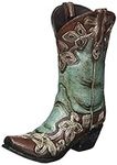 Turquoise Cowgirl Boot Vase