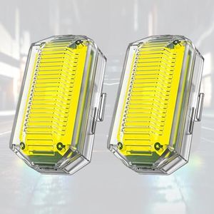 2Pcs Upgraded Wireless Strobe Lights with Remote Control Use 12 Hours, HXSKJMX M6 Car Led Lights 1000mAh Emergency Light for Vehicles 7 Colors USB Rechargeable for Motorcycle Bike Drone Car Decorative