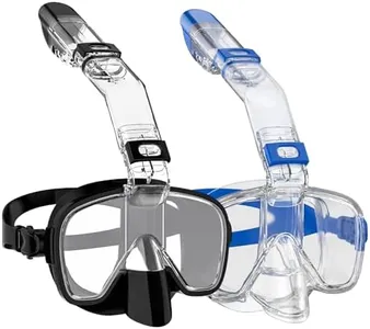 W WSTOO Multifunctional Snorkel Swim Mask That Allows You to Breathe Through Your Nose,180 Degree Panoramic View,Anti-Fog Anti-Leak with Camera Mount,Best Gift for Summer Holiday Travelers