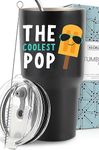 KEDRIAN The Coolest Pop Tumbler 30oz, Father's Day Gifts for Pop, Best Pop Gifts, Funny Dad Tumbler, Funny Pops Gifts For Dad, Pop Mugs, Gift Ready