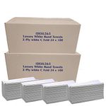 White Paper Hand Towels 4800 Sheets C FOLD (2 Cases)