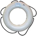 Dock Edge + Inc. USCGA Approved Life Ring Buoy (White, 24-Inch)