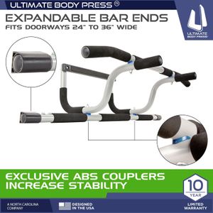 Ultimate Body Press XL Pull Up Bar – Heavy Duty Doorway Trainer