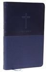 NKJV, Value Thinline Bible, Leathersoft, Blue, Red Letter, Comfort Print: Holy Bible, New King James Version