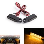 evomosa Mini Motorbike Turn Signal Light LED Flowing Flashing Indicator blinker lamp For Motorcycle Scooter Cafe Race (Black)