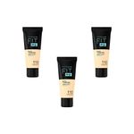 Maybelline New York Make-Up, Fit Me. Matte + Poreless Make-Up No. 110 Porcelain, Mattifying and Pore Refining, All Skin Types, 30 ml
