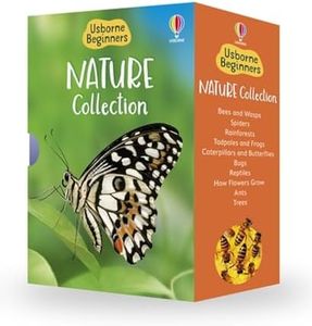 Usborne Beginners Nature 10 Books Box Set Collection (Reptiles, Rainforests, Trees, How Flowers Grow, Spiders, Bugs, Ants & MORE!)
