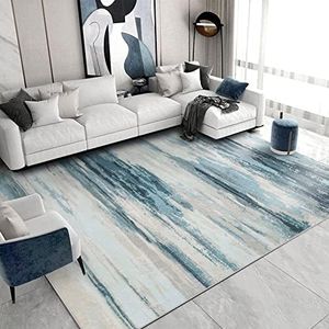 Cinknots Area Rugs, Modern Soft Abstract Rugs for Living Room, Bedroom, Kitchen, Dining Room, Medium Pile Home Decor Carpet Floor Mat (Grey 10, 160 * 200CM)