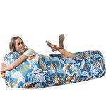 WEKAPO Inflatable Couch Air Lounger Chair - Camping & Beach Accessories, Portable Blow up Sofa for Hiking, Lawn, Indoor/Outdoor Movies & Music Festivals. Lightweight and Easy to Set Up Air Hammock