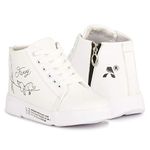 Carrito Women Casual Boots and Sneakers Shoes (White, Numeric_3)