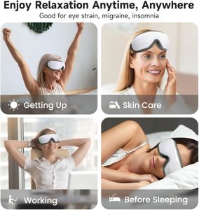 Medcursor Heated Eye Massager – White, Soothing Compression