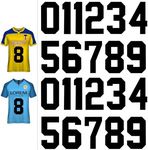 22 Sheets 8 Inch Iron on Numbers for Jersey Black Large Iron on Numbers Heat Transfer Numbers 0 to 9 Iron on Number Patches for Fabric Clothing Sports T-Shirts Vest Football Basketball Baseball Team