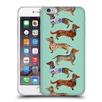 Head Case Designs Officially Licensed Cat Coquillette Blue Dachshunds Animals Soft Gel Case Compatible With Apple iPhone 6 Plus/iPhone 6s Plus