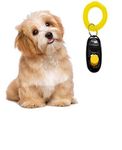 TAIYO PLUSS DISCOVERY® Pet Training Clicker, Size: L-6.5 cm, Pet Training Clicker with Wrist Bands Strap, Training & Obedience Aid (BLACK)