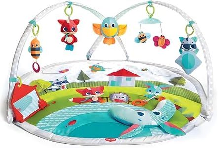 Tiny Love Dynamic Gymini, Baby Play Mat and Activity Gym with Music and Lights, Suitable from Birth, 0 Month +, 100 x 90 cm, Meadow Days