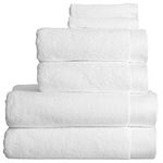 Christy Luxe 6 Piece Towel Set in Whitewash 100% Turkish Cotton - Super Soft & Quick Dry - Machine Washable - 730GSM - 2 Bath, 2 Hand & 2 Face Towels