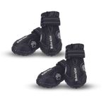 Trixie Walker Active Protective Boots for Dogs, Used for Pets with Wounds and Inflamed Joints, 4pcs, Black (XS–S)