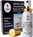 Delay Spray | Last Longer in Bed | Desensitizing Timing Spray for Men Prolong Climax Control Premature Ejaculation (12ml - Stud Gold)