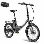 Fafrees F20 LIGHT Electric Bike, 20Inch Folding Electric Bicycle for Adults, 14.5Ah/522Wh Removable Battery E-bike, Shimano 7 Speed, 250W Motor Electric City Bike (Black)