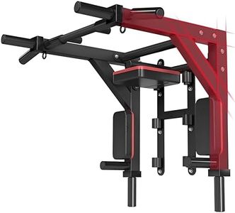 HAKENO Multifunctional Wall Mounted Pull Up Bar Chin Up bar,Dip Station for Indoor Home Gym Workout,Power Tower Set Gym Equipment 800LBS