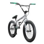 Mongoose Legion L500 Freestyle Mens and Womens BMX Bike, Advanced Riders, Adult Steel Frame, 20-Inch Wheels, Silver