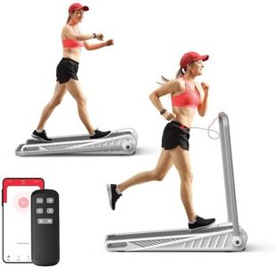 Advwin Walking Pad Treadmill, Electric Folding Treadmill Max 8 km/h, Fixed Incline 5°, Compact Running Exercise Machine Fitness Equipment for Home Gym Office, Silver