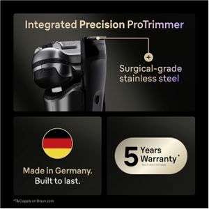 Braun Series 9 Pro+ Electric Shaver – Wet & Dry Men's Razor