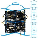 Belle Vous 6 Pack of Christmas Light Rope Winder Organisers - Holds Up to 30m/98ft - Hangable Cord Storage Tidy Holders for Christmas Lights, Electric Leads, Garlands, Reel, and Cable