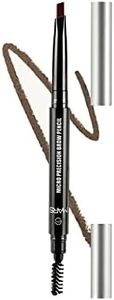 MARS Micro Precision Brow Pencil with spoolie | Retractable & Easy Glide | Long Lasting & Natural finish (0.4 g) (Brown)