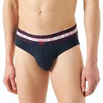 Emporio Armani Underwear Men's Brief Megalogo, Marine, S