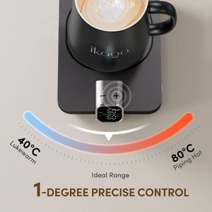 ikago Smart Heated Coffee Mug Set – Temperature Control, 12oz