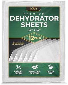 Silicone Dehydrator Sheets (12 Pack), Jerky, Fruit, and more! Dehydrator Accessories for Cosori Dehydrator, Excalibur, Magic Mill Dehydrator - Fine Mesh Dehydrator Trays