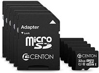 Centon MP Essential Micro SDHC Card, UHS1, 32GB 5 Pack Bulk w/Adapter, S1-MSDHU1-32G-5-B